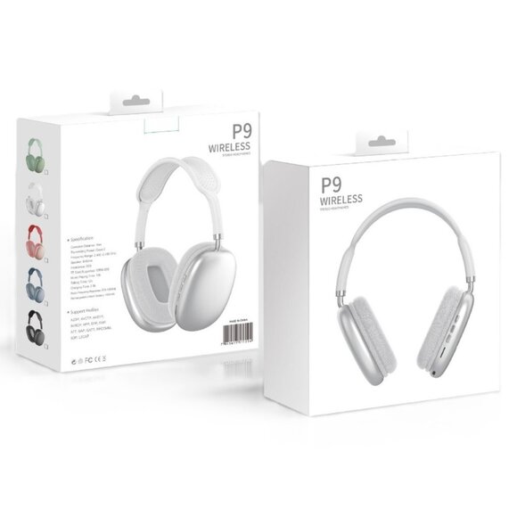 NIB / SEALED - P9 Wireless Bluetooth Headphones - Light White - Picture 7 of 7